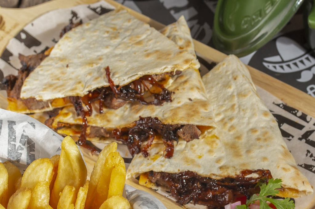Steak Beef Quesadilla With Caramelized onion