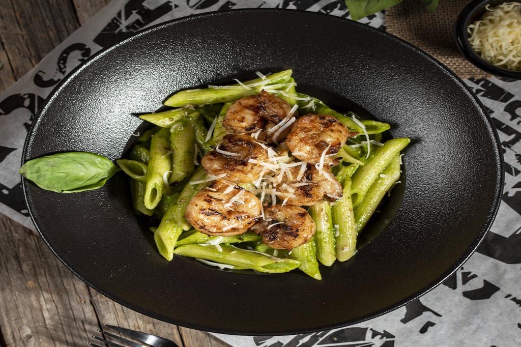 Pesto Grill Shrimp Pasta